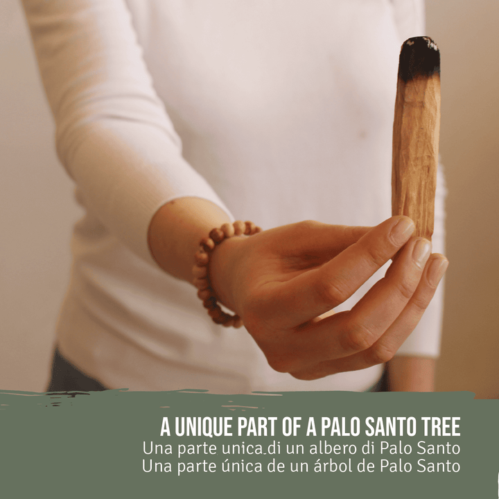 Bracciale Artigianale in Perle Fatto a Mano in Legno di Palo Santo del Perù 100% Naturale Etico e Sostenibile