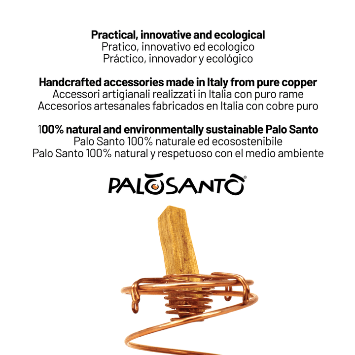 Kit Sublimazione Innovazione Diffusore di Aroma Puro in Rame con Incenso Pequeno e Resina di Palo Santo 100% Naturale da Produzione Etica e Sostenibile