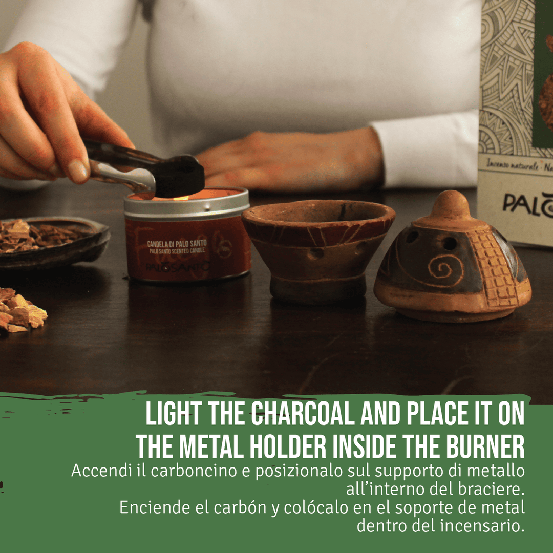 Incenso Palo Santo Grani Chips Especial Perù 100% Naturale da Produzione Etica e Sostenibile Legno Sacro Bursera graveolens