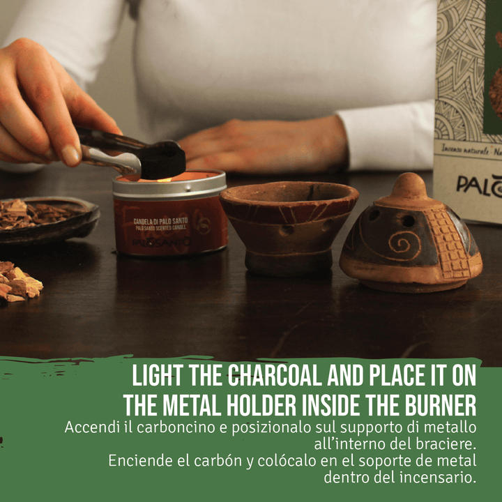 Incenso Palo Santo Grani Chips Especial Perù 100% Naturale da Produzione Etica e Sostenibile Legno Sacro Bursera graveolens