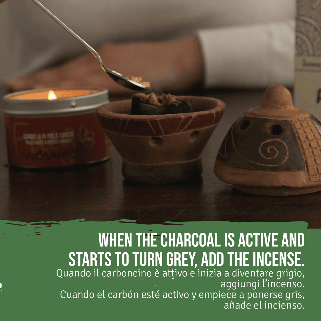 Incenso Palo Santo Grani Chips Especial Perù 100% Naturale da Produzione Etica e Sostenibile Legno Sacro Bursera graveolens