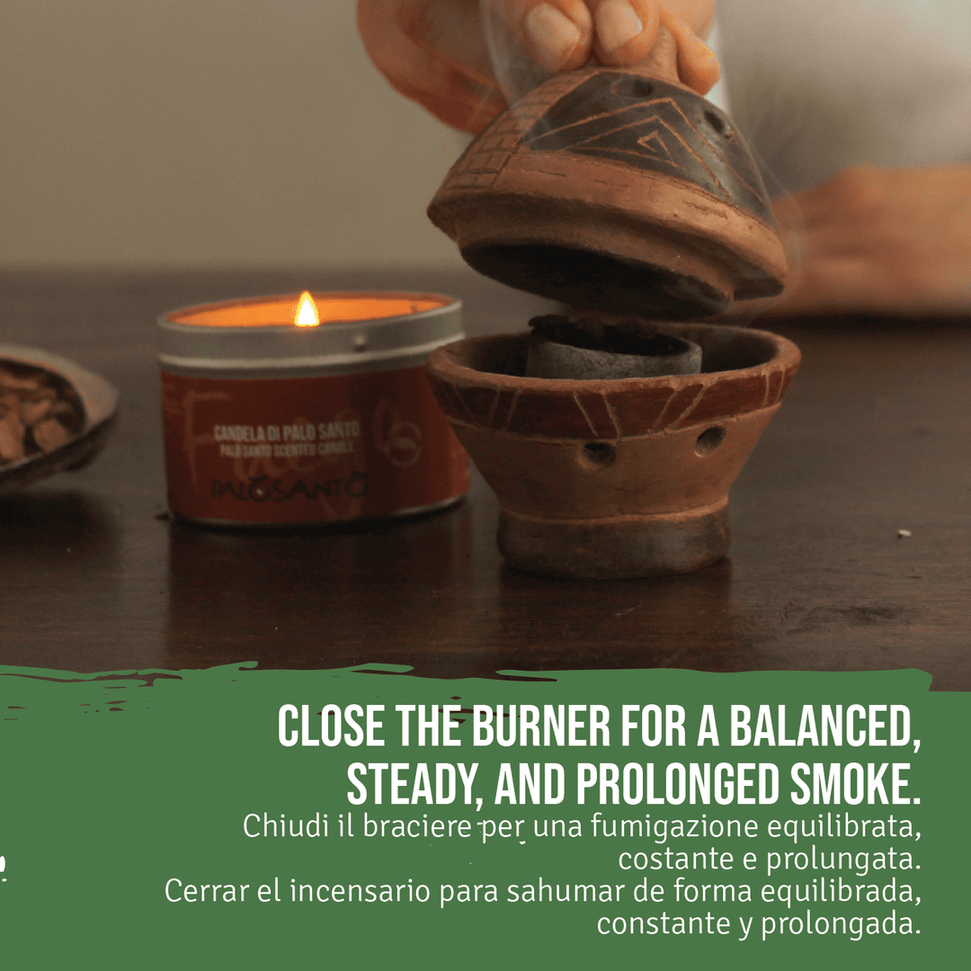 Incenso Palo Santo Grani Chips Especial Perù 100% Naturale da Produzione Etica e Sostenibile Legno Sacro Bursera graveolens