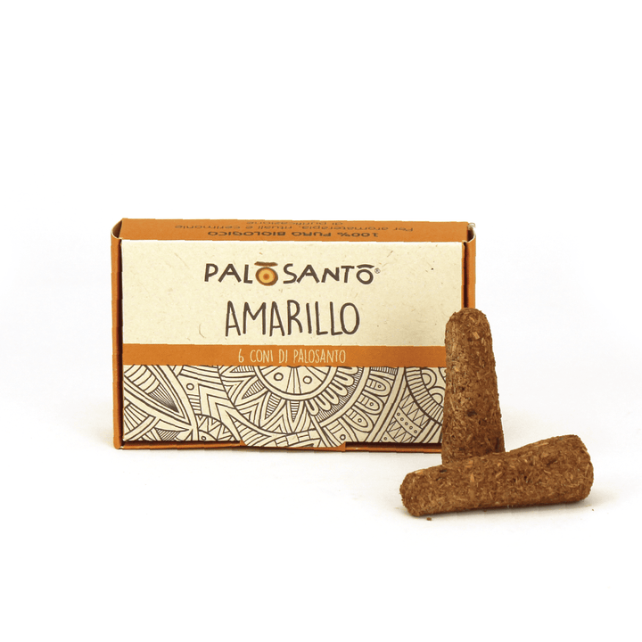 Incenso in Coni di Palo Santo 'Amarillo' dell'Ecuador 100% Naturale da Produzione Etica e Sostenibile