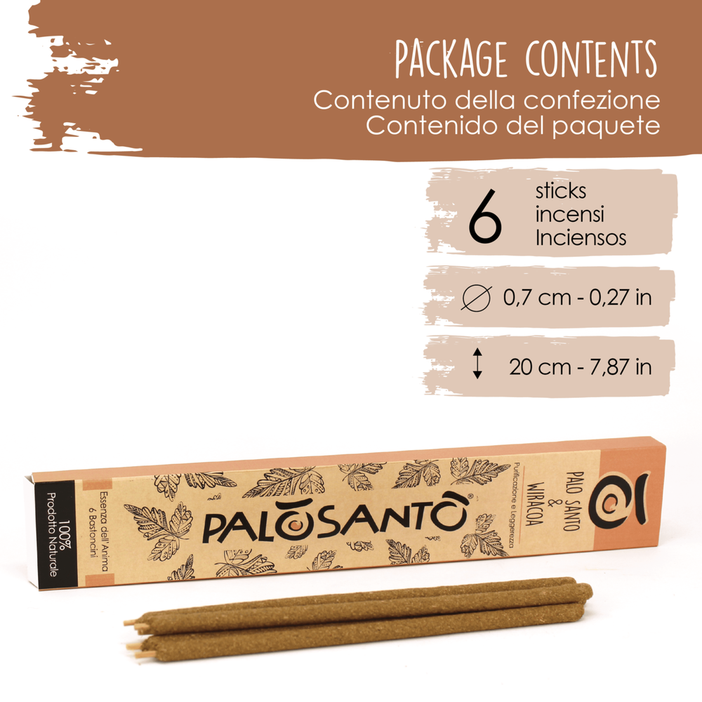 Palo Santo e Cannella Incenso in Bastoncini 100% naturale da produzione etica e sostenibile