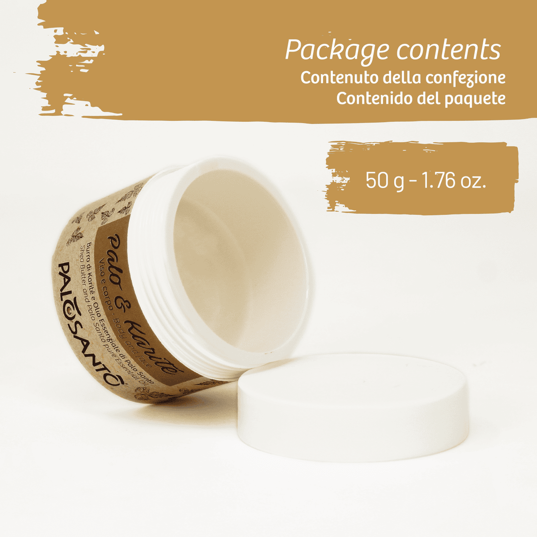 Burro Corpo Fondente Profumato Made in Italy 100% naturale e artigianale con olio essenziale di Palo Santo da produzione etica e sostenibile