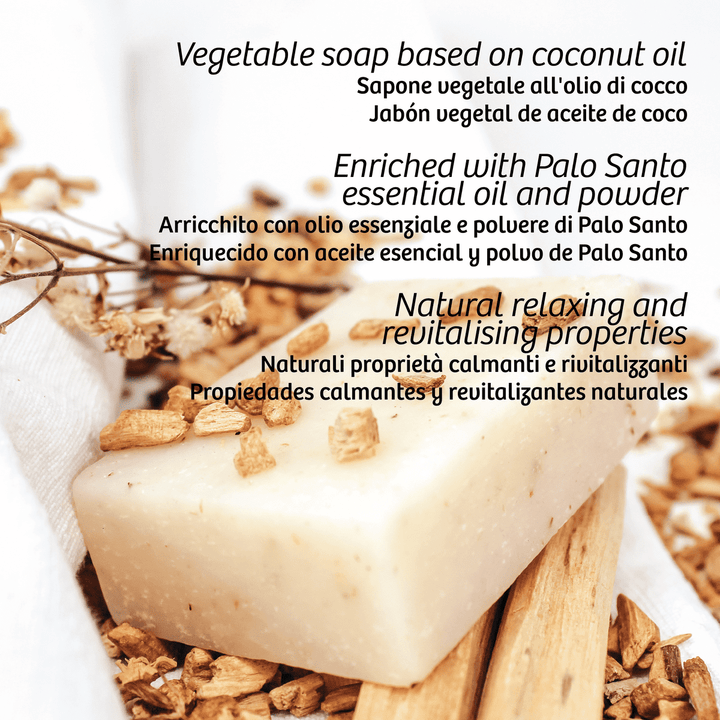 Sapone al Palo Santo Cosmesi Naturale Made in Italy con Olio Essenziale di Legno Bursera graveolens 100% Originale da Produzione Etica e Sostenibile