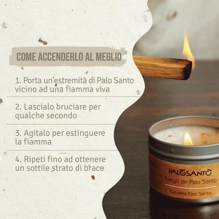 Incenso Legno Sacro Bursera graveolens Paletti Palo Santo 100% Naturale da Produzione Etica e Sostenibile